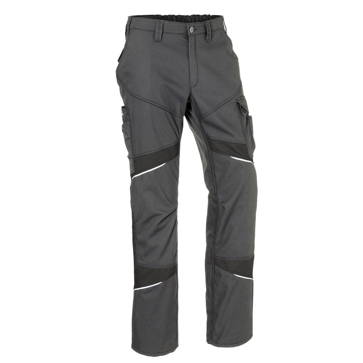 KÜBLER ACTIVIQ cotton+ Hose LIGHT in Anthrazit/Schwarz – Vorderansicht