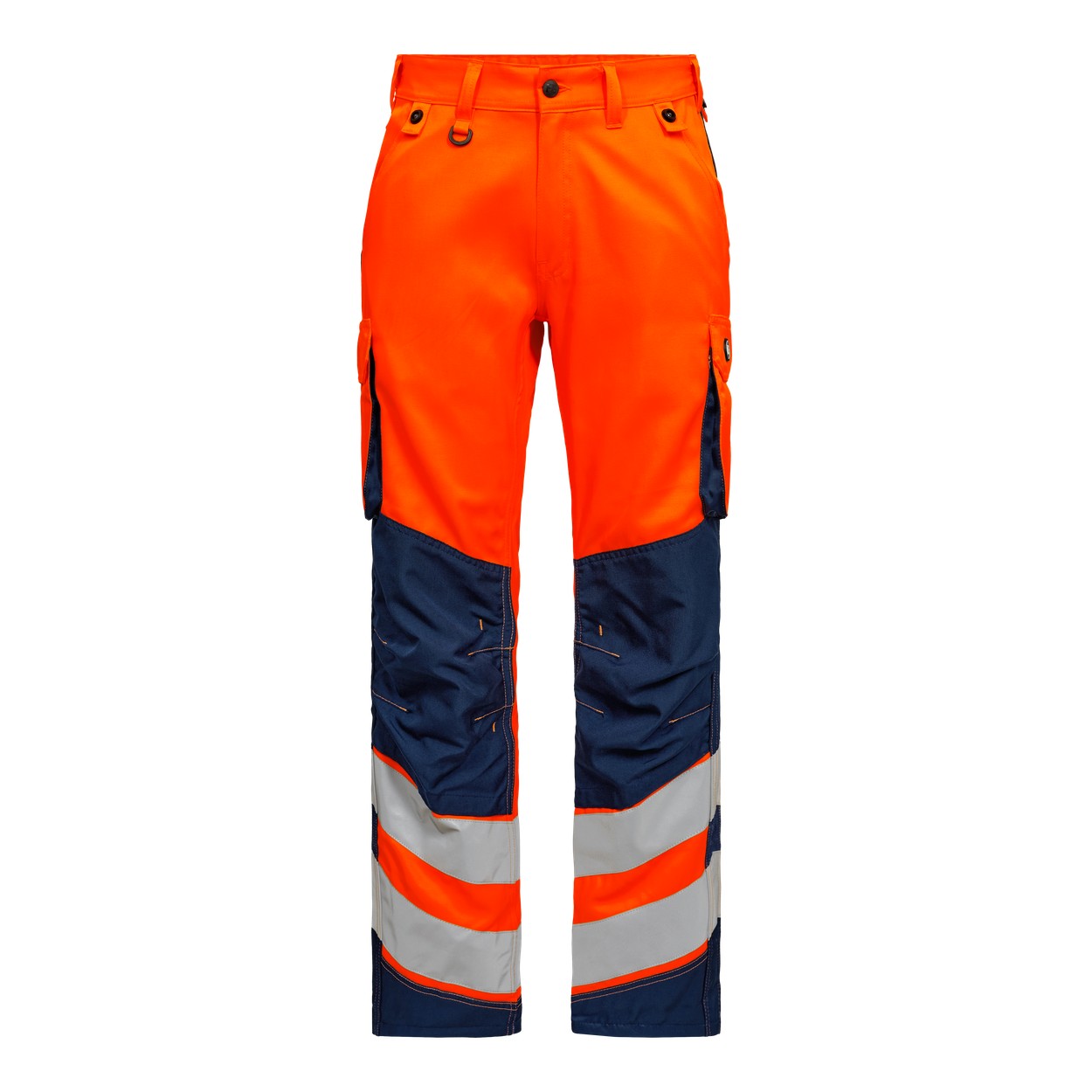 ENGEL Safety 2545-319 Light Arbeitshose in Orange/Blue Ink – Vorderansicht