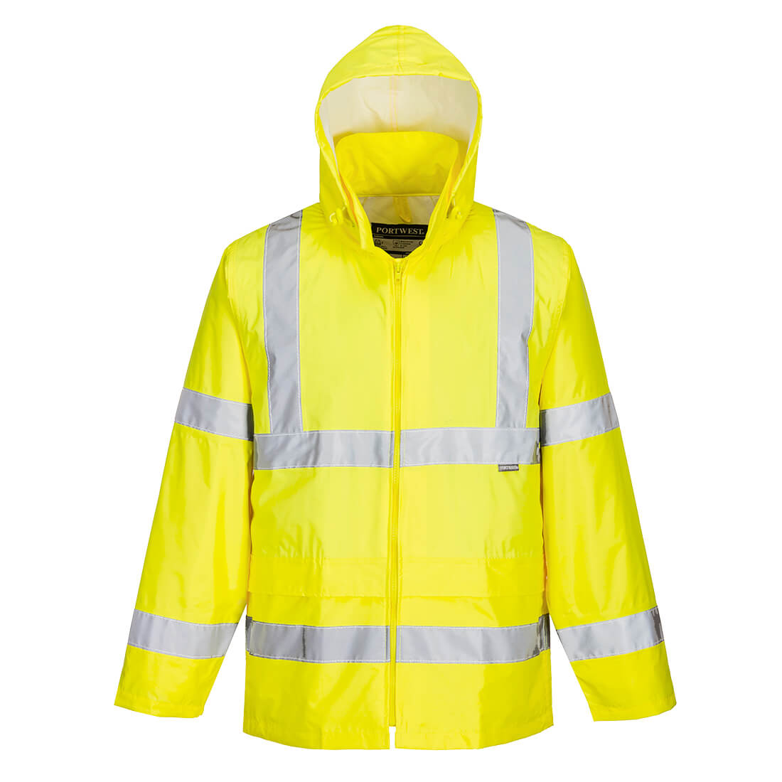 Portwest Hi-Vis Rain Jacket in Gelb – Vorderansicht