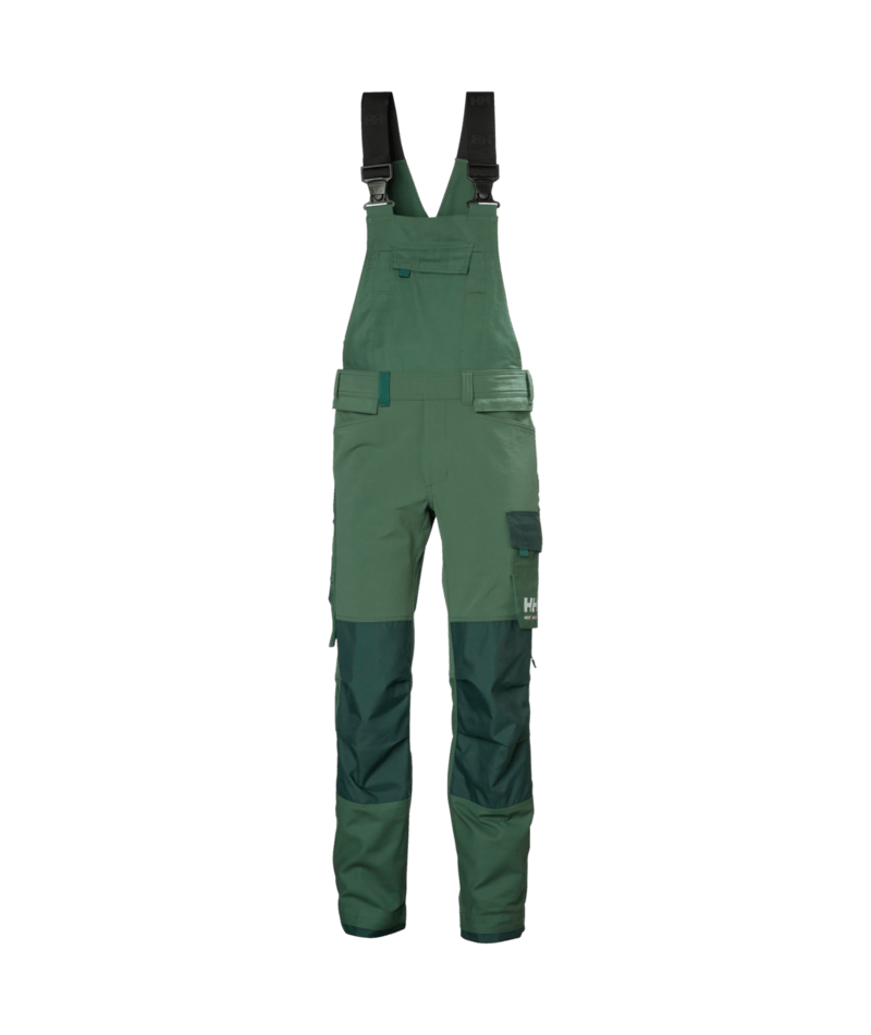 Helly Hansen Workwear OXFORD 4X CNCT BIB in Tanne/Darkest Tanne – Vorderansicht