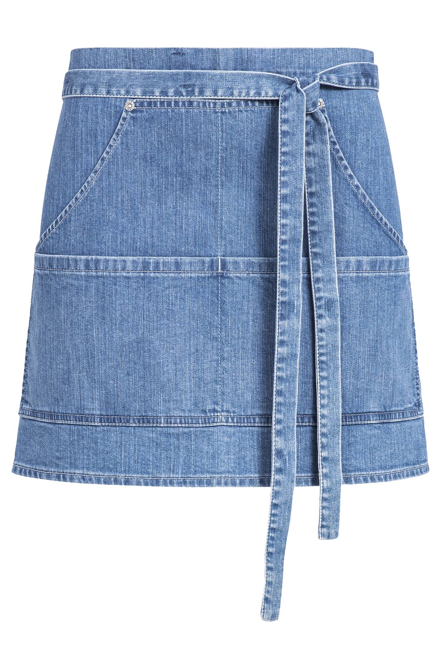 Greiff Vorbinder denim 77x40 cm in Light Blue Denim – Vorderansicht