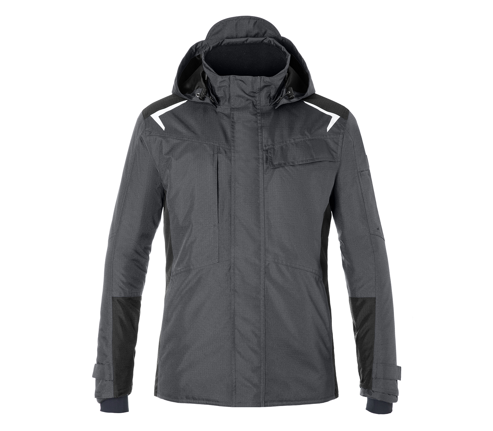 KÜBLER BODYFORCE Hardshelljacke PSA 2 in Anthrazit/Schwarz – Vorderansicht