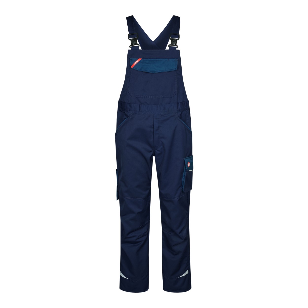 ENGEL Galaxy 3290-880 Light Latzhose in Blue Ink/Dark Petrol – Vorderansicht