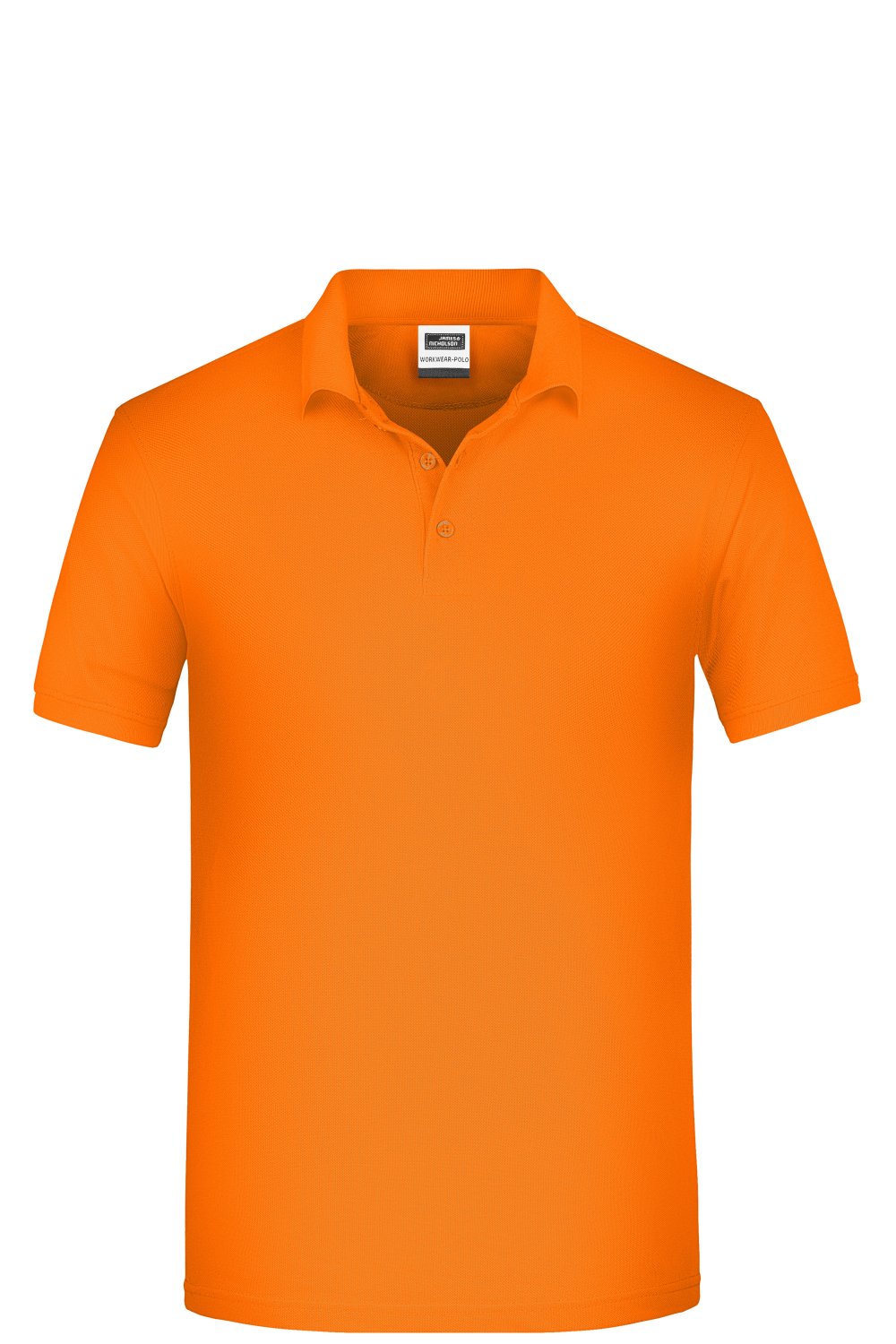 Daiber Men's ORGANIC Workwear Polo OCS Blended in Orange – Vorderansicht
