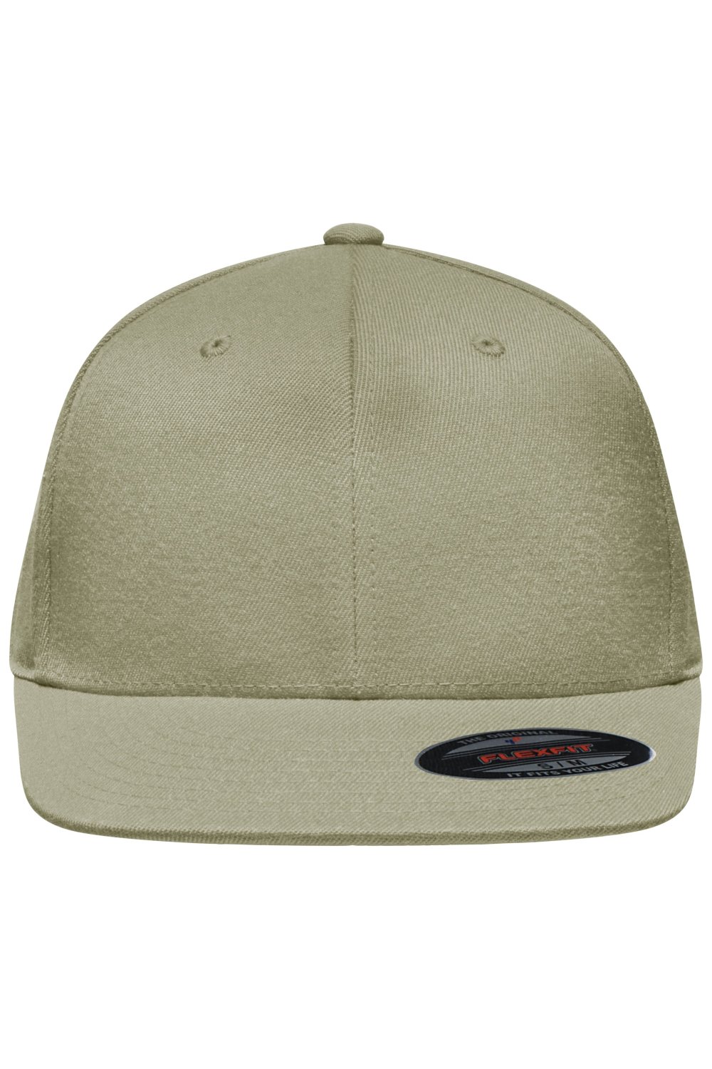 Daiber Flexfit® Flat Peak Cap in Khaki – Vorderansicht
