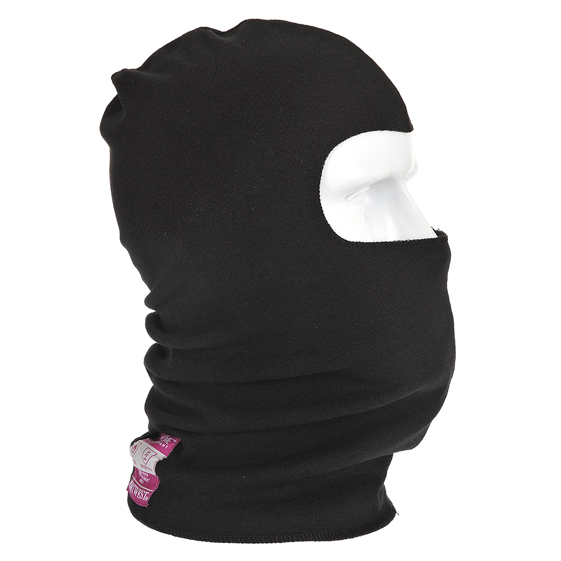 Portwest Modaflame Knit FR Balaclava in Schwarz – Vorderansicht