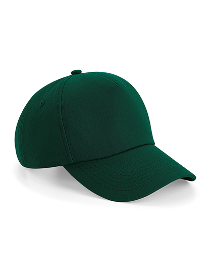 Beechfield Authentic 5 Panel Cap in Bottle Green – Vorderansicht