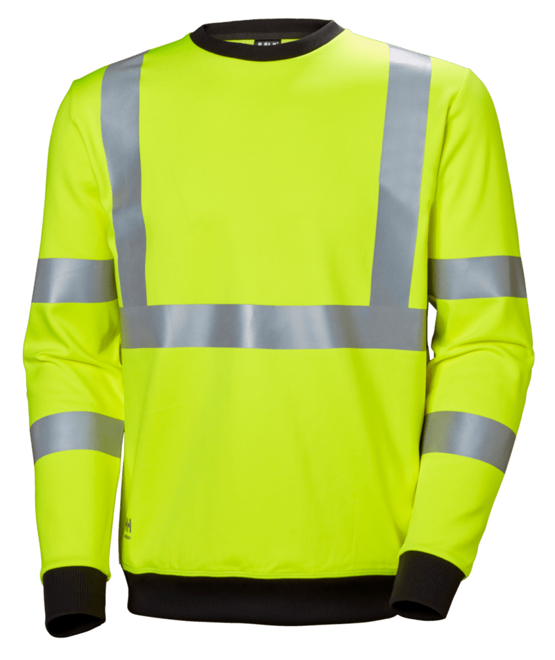 Helly Hansen Workwear ADDVIS SWEATSHIRT in Gelb – Vorderansicht
