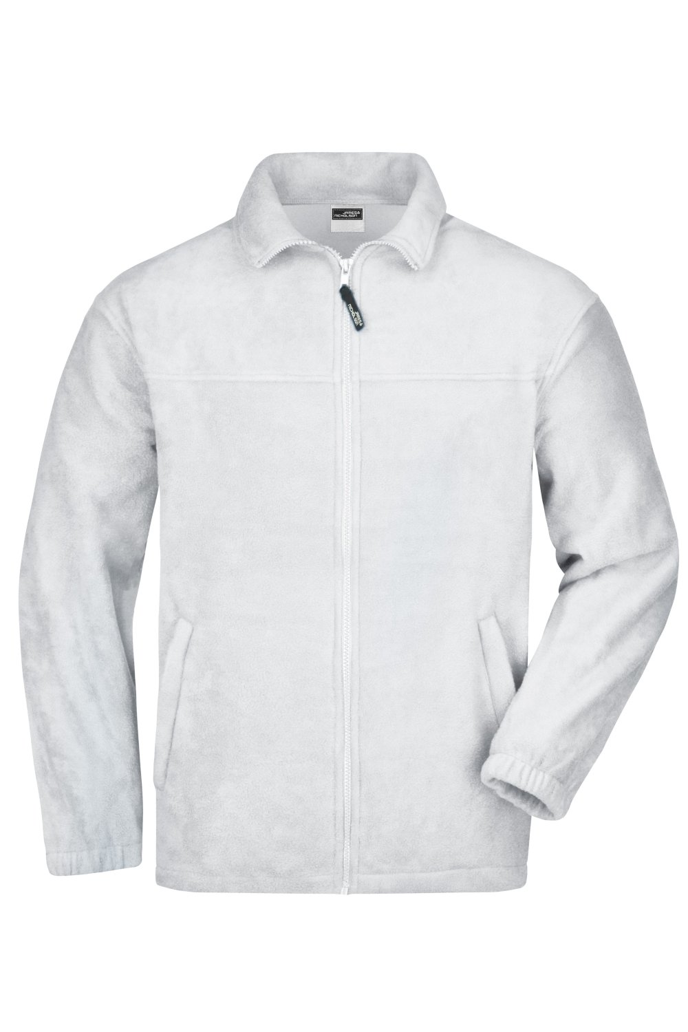Daiber Full-Zip Fleece in White – Vorderansicht