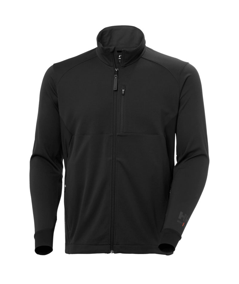 Helly Hansen Workwear TECH ACTIVE MIDLAYER in Schwarz – Vorderansicht