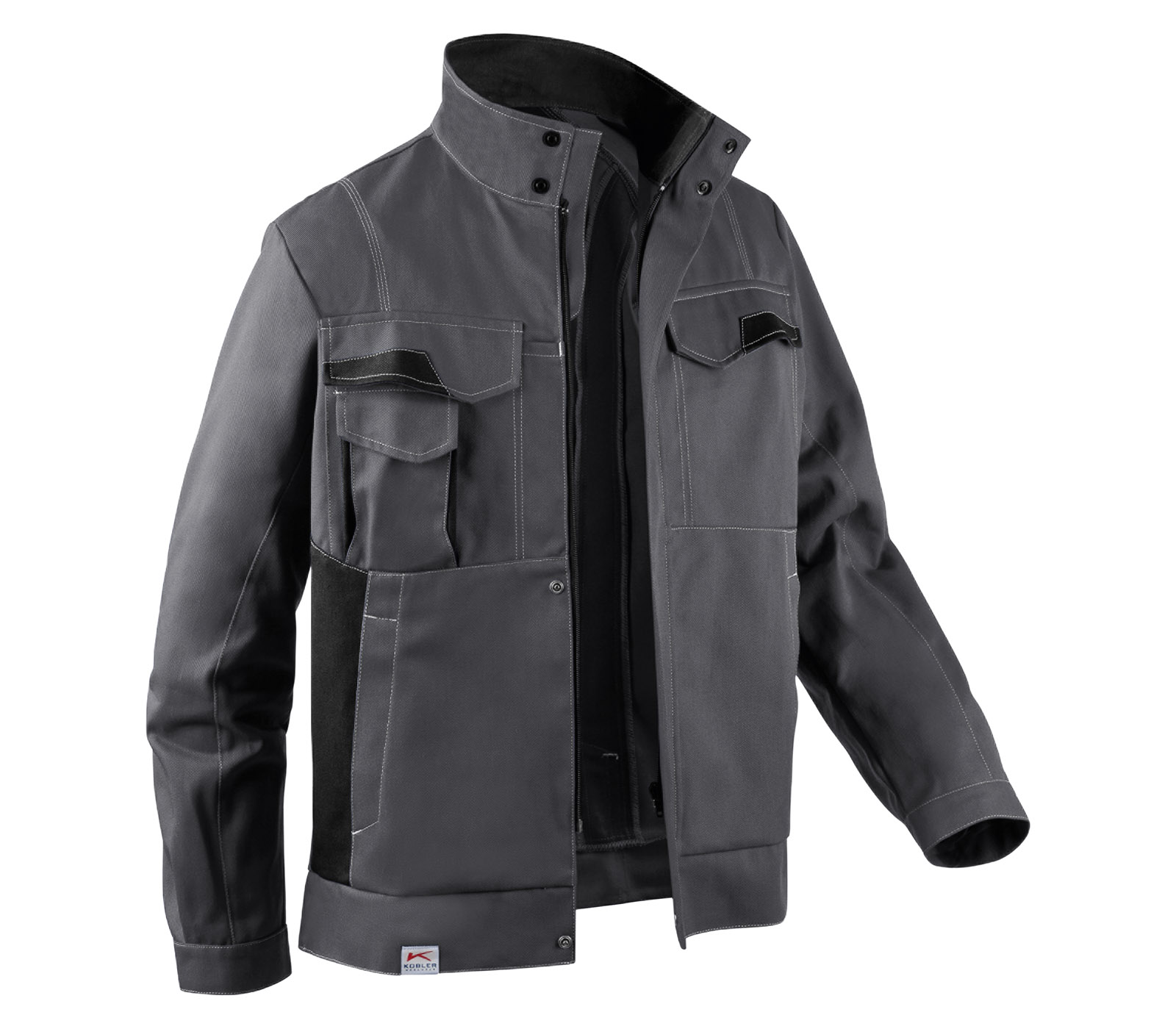 Kübler IMAGE DRESS NEW DESIGN Jacke in Anthrazit/Schwarz – Vorderansicht