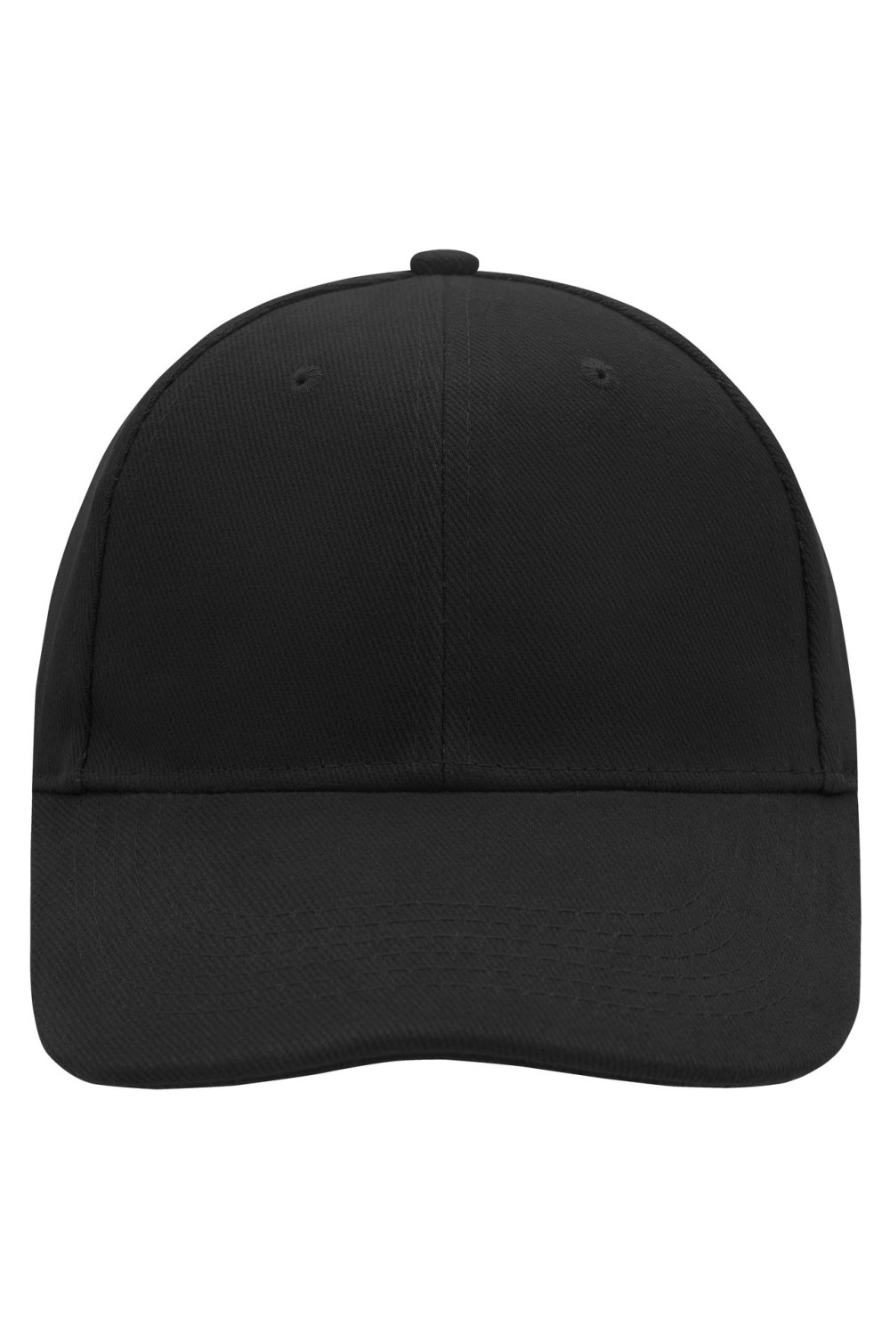 Daiber 6 Panel Cap Laminated in Black – Vorderansicht