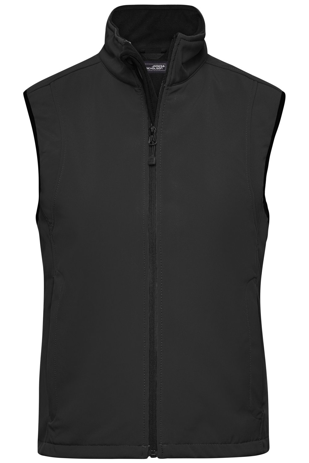 Daiber Ladies' Softshell Vest in Black – Vorderansicht