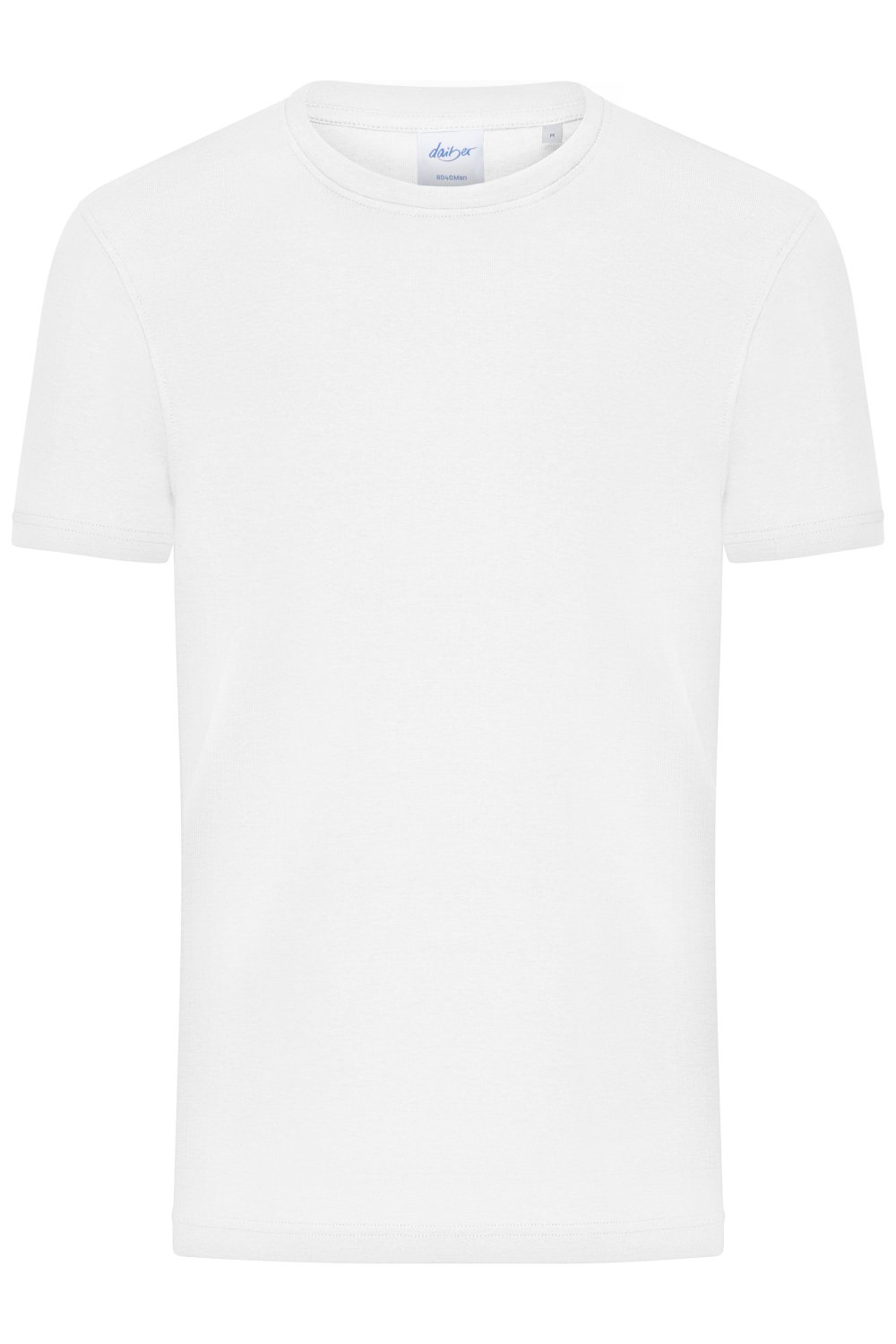Daiber Men's T-Shirt 1:1 Rib OCS Standard in White – Vorderansicht
