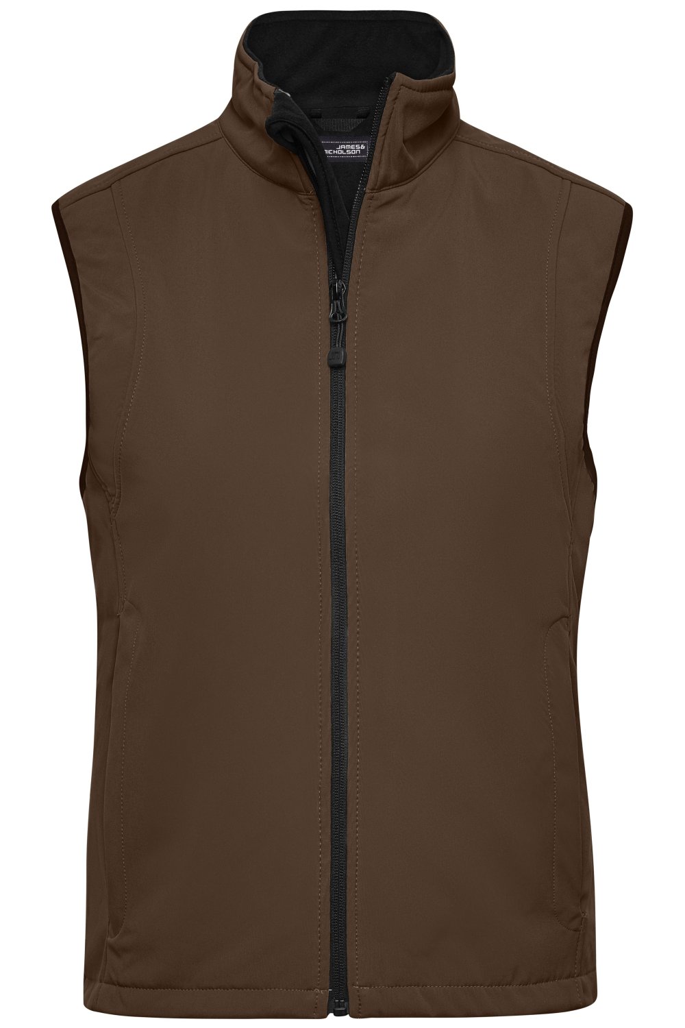 Daiber Ladies' Softshell Vest in Brown – Vorderansicht