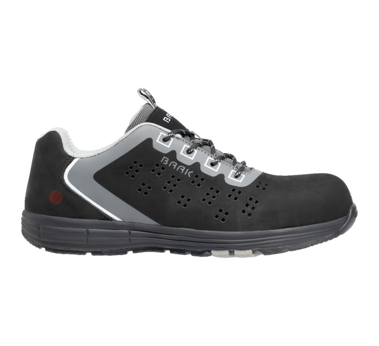 BAAK Halbschuh S1P SRC ESD Ray in Schwarz – Vorderansicht