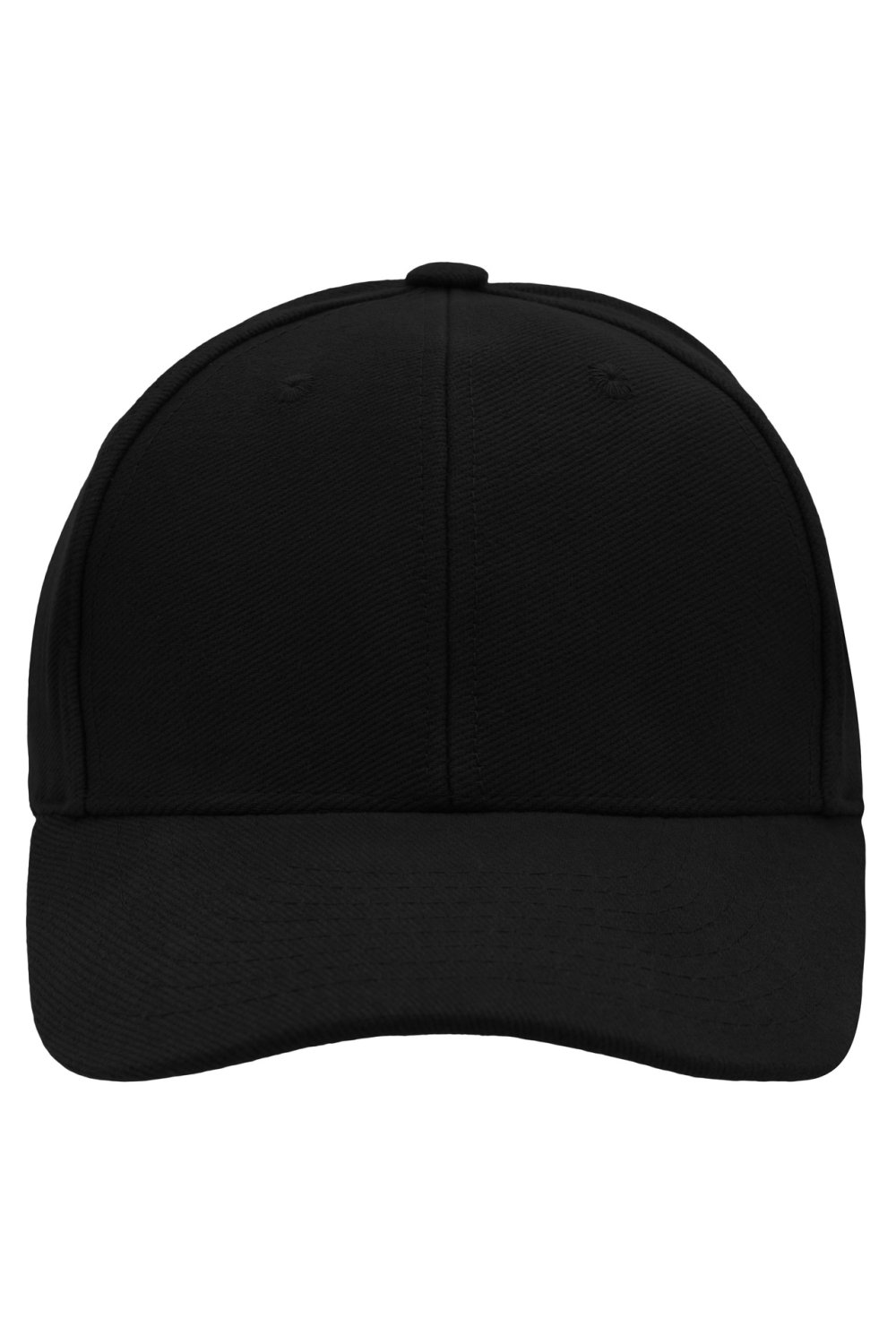 Daiber 6 Panel Raver Cap Laminated in Black – Vorderansicht