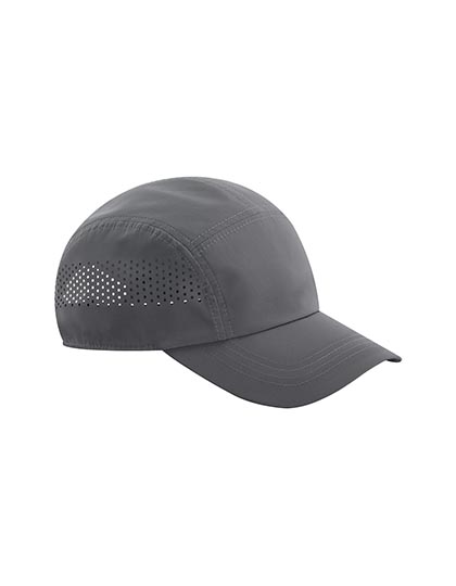 Beechfield Technical Running Cap in Graphite Grey – Vorderansicht