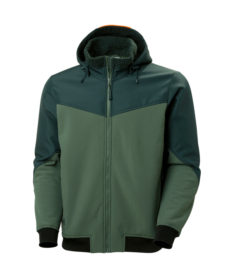 Helly Hansen Workwear OXFORD WINTER SOFTSHELL JACKET in Tanne/Darkest Tanne – Vorderansicht