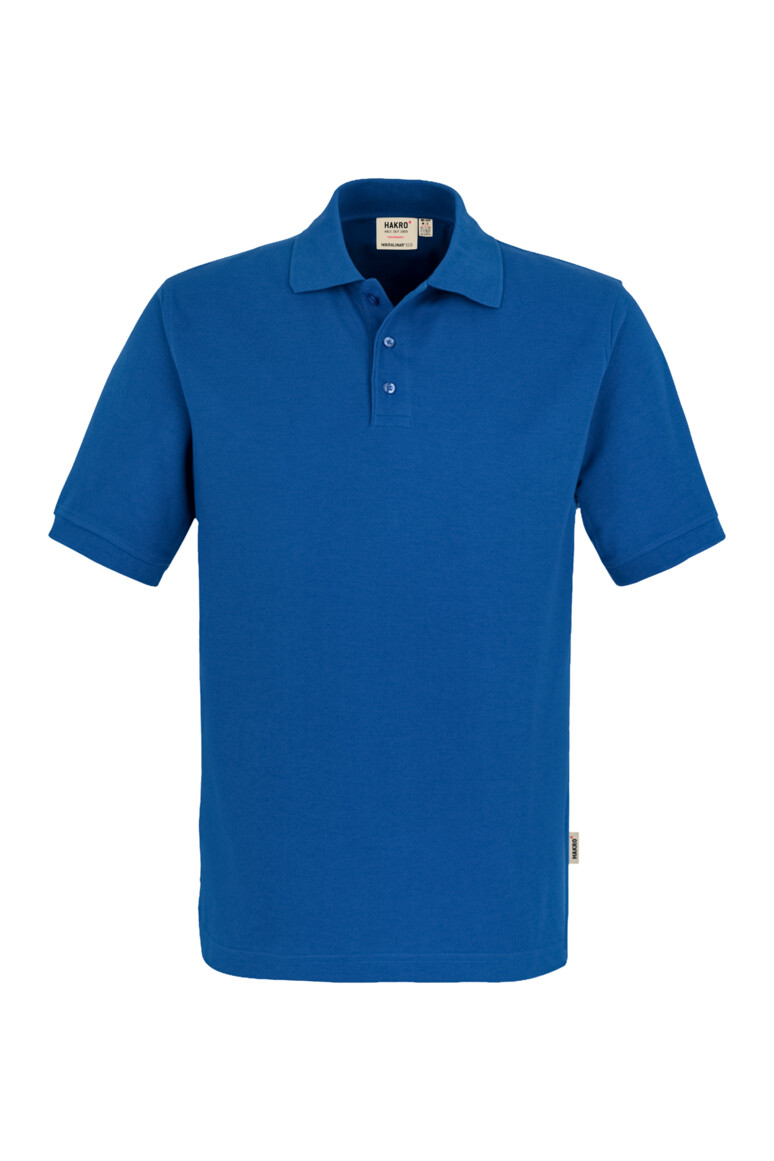 HAKRO 569 Poloshirt MIKRALINAR® ECO in Royalblau – Vorderansicht