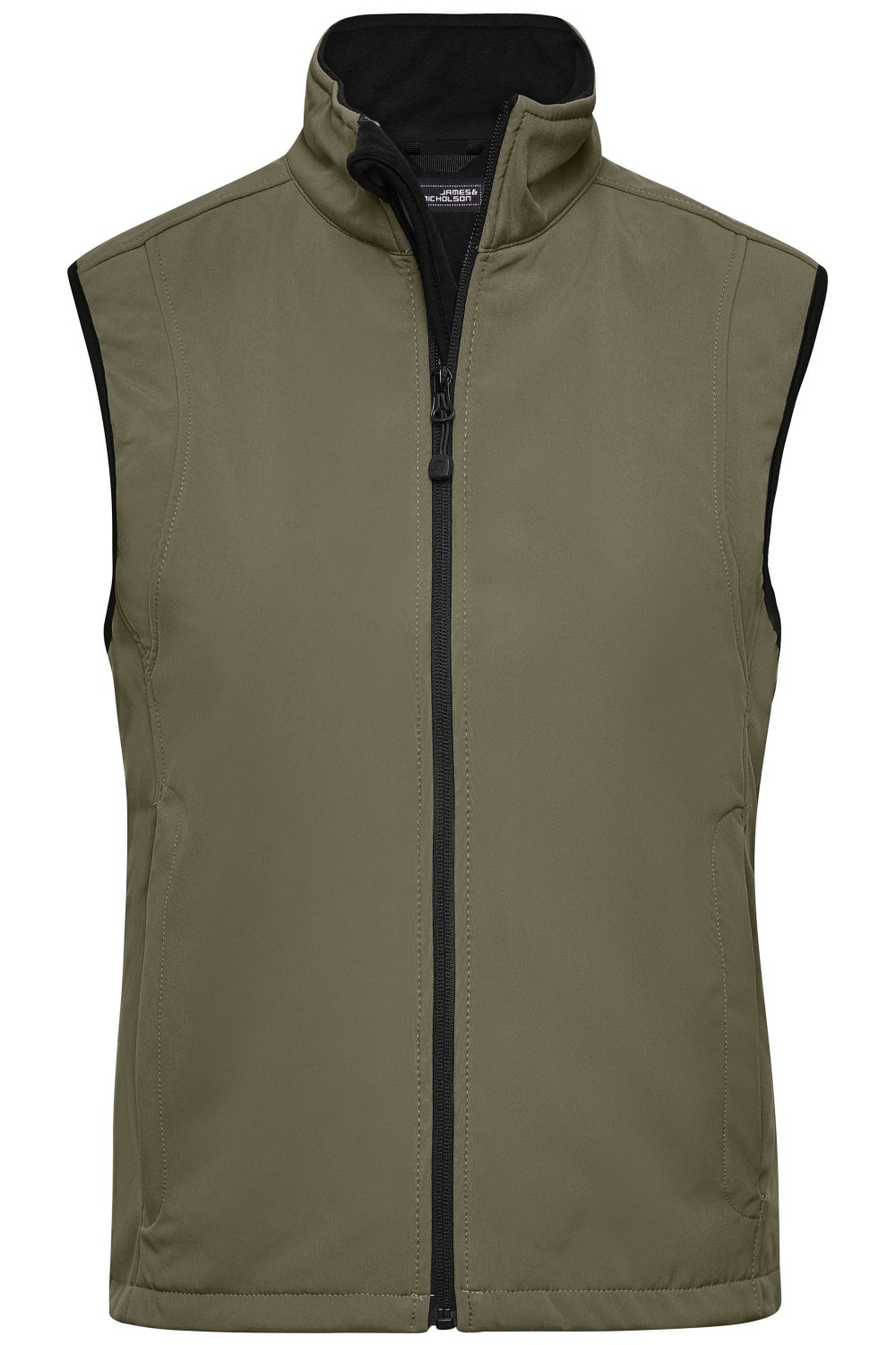 Daiber Ladies' Softshell Vest in Olive – Vorderansicht