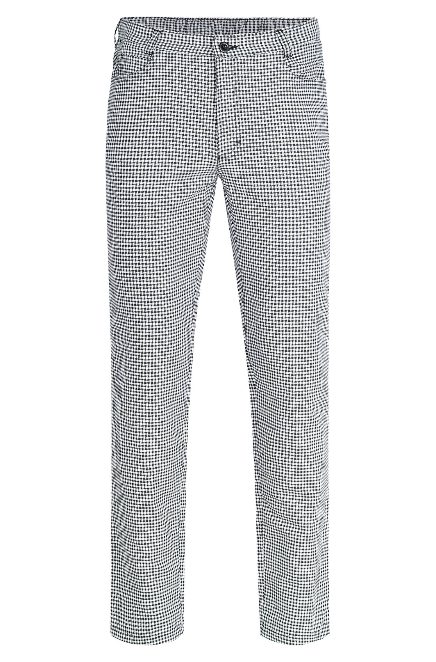 Greiff Herren-Hose RF Kitchen in S/W Pepita – Vorderansicht
