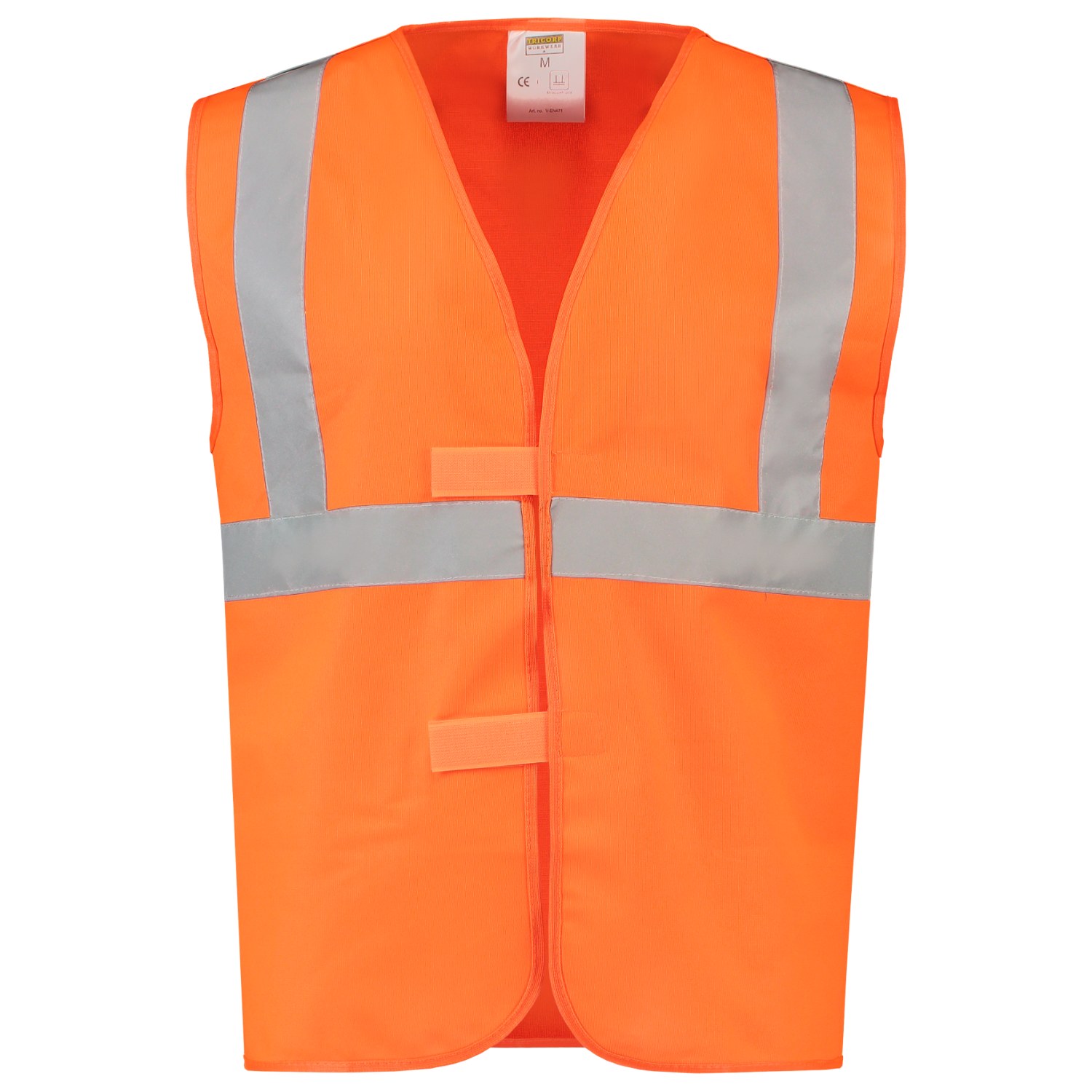 TRICORP Warnweste EN ISO 20471 in Fluororange – Vorderansicht