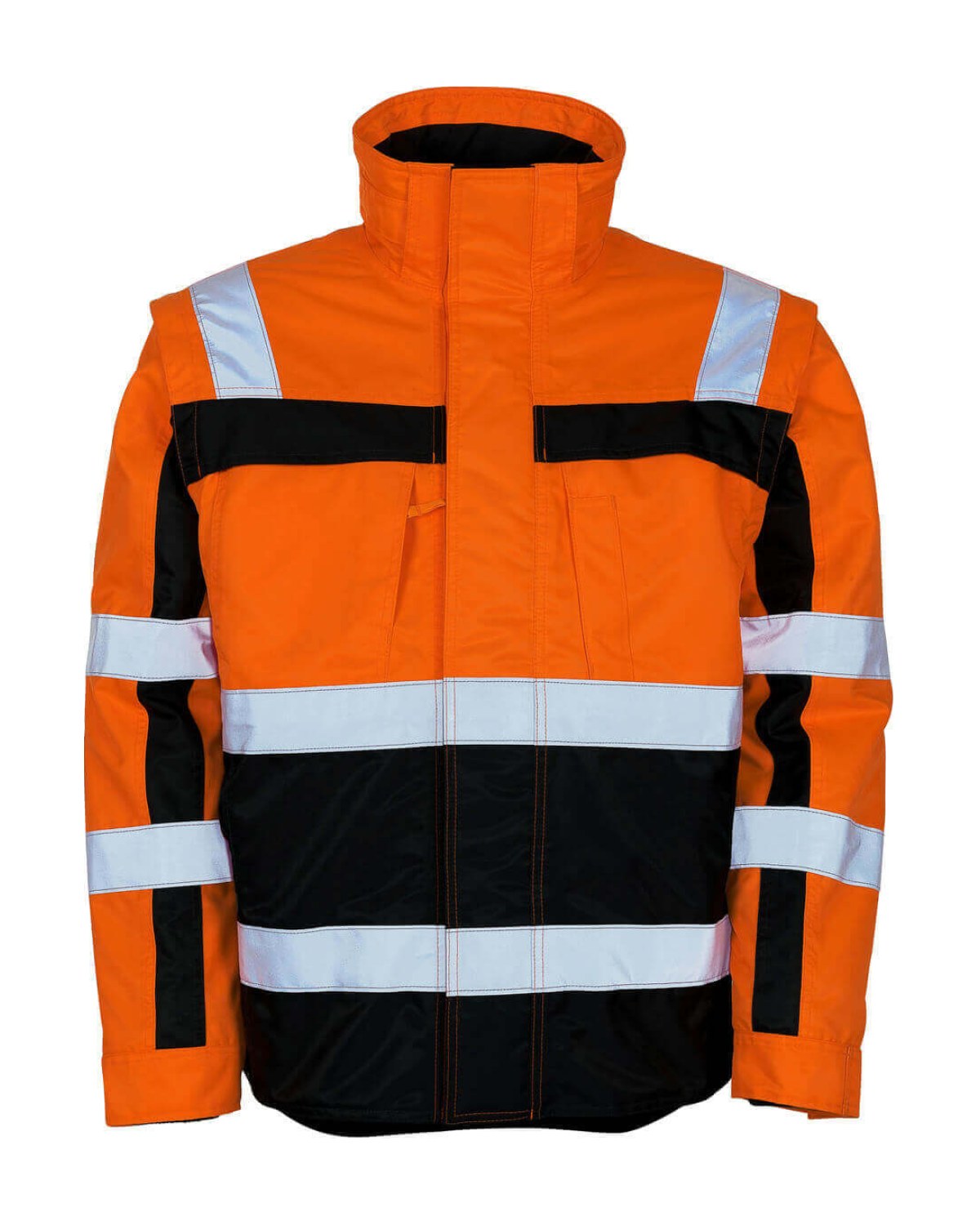 MASCOT Loreto Winterjacke in Hi-Vis Orange/Marine – Vorderansicht