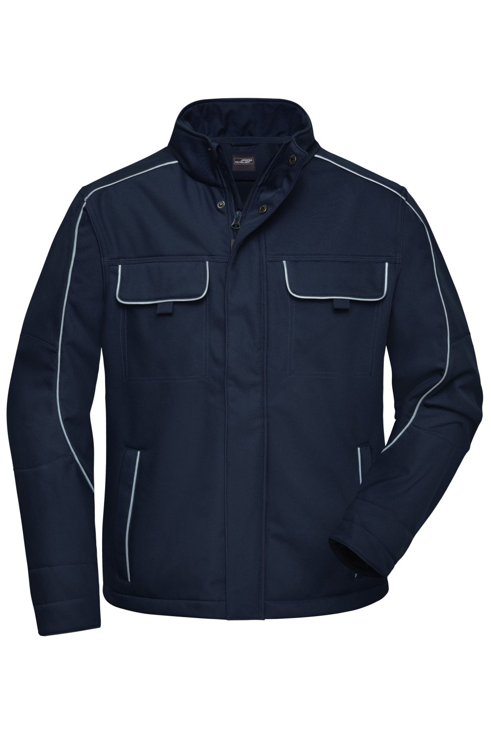 Daiber Workwear Softshell Jacket - SOLID - in Navy – Vorderansicht