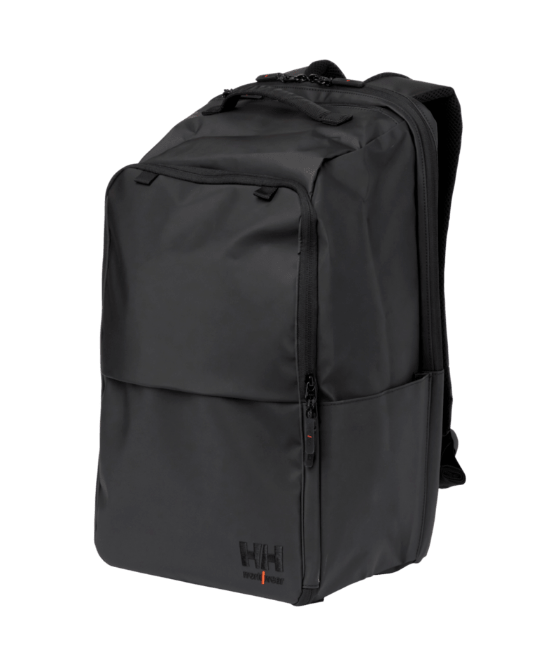 Helly Hansen Workwear BARCODE BACKPACK 35L in Schwarz – Vorderansicht