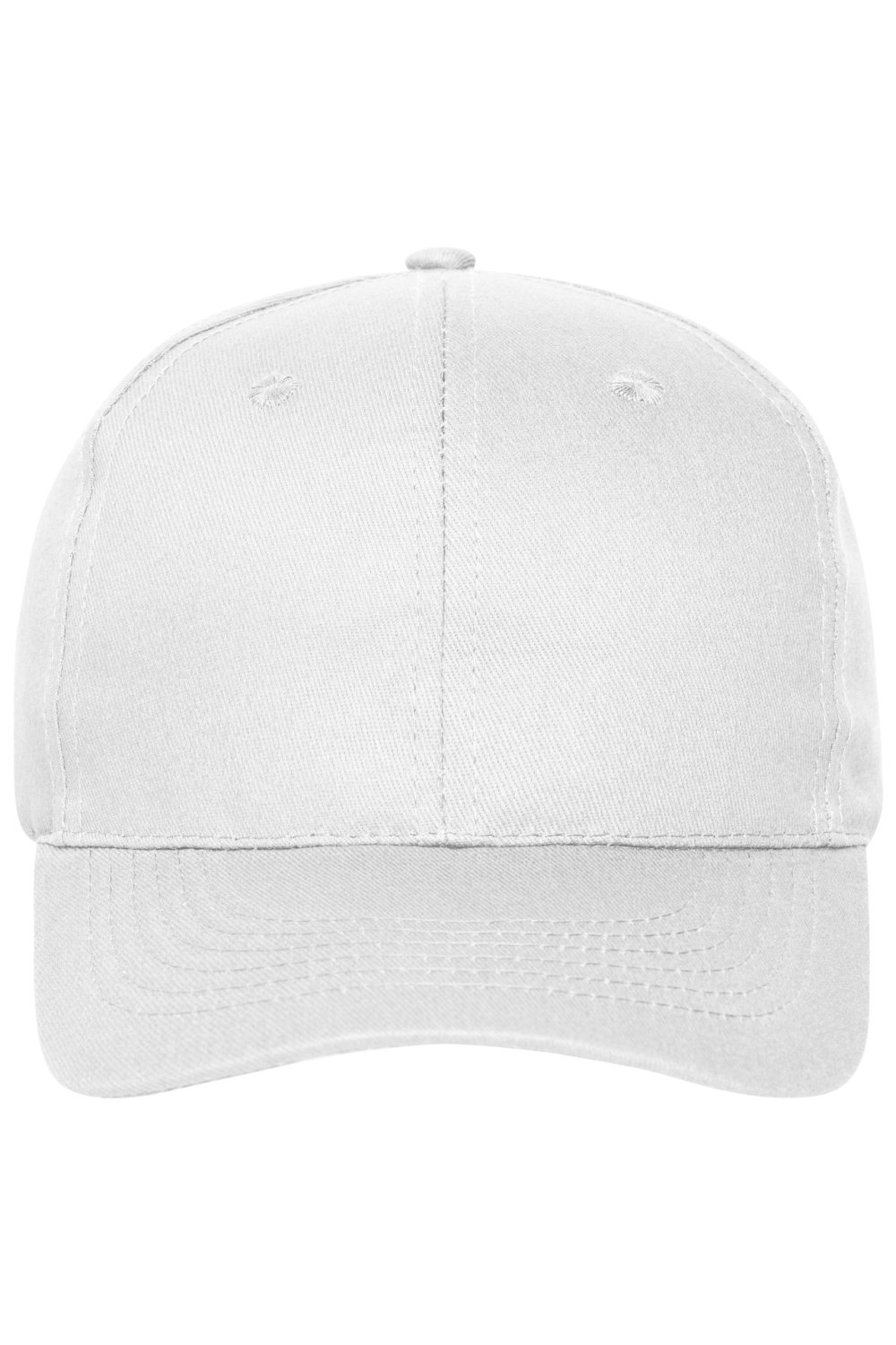 Daiber 6 Panel Cap Organic Cotton in White – Vorderansicht