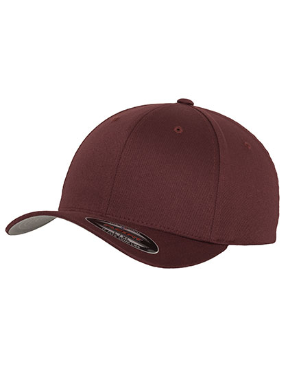 FLEXFIT Wooly Combed Cap in Maroon – Vorderansicht