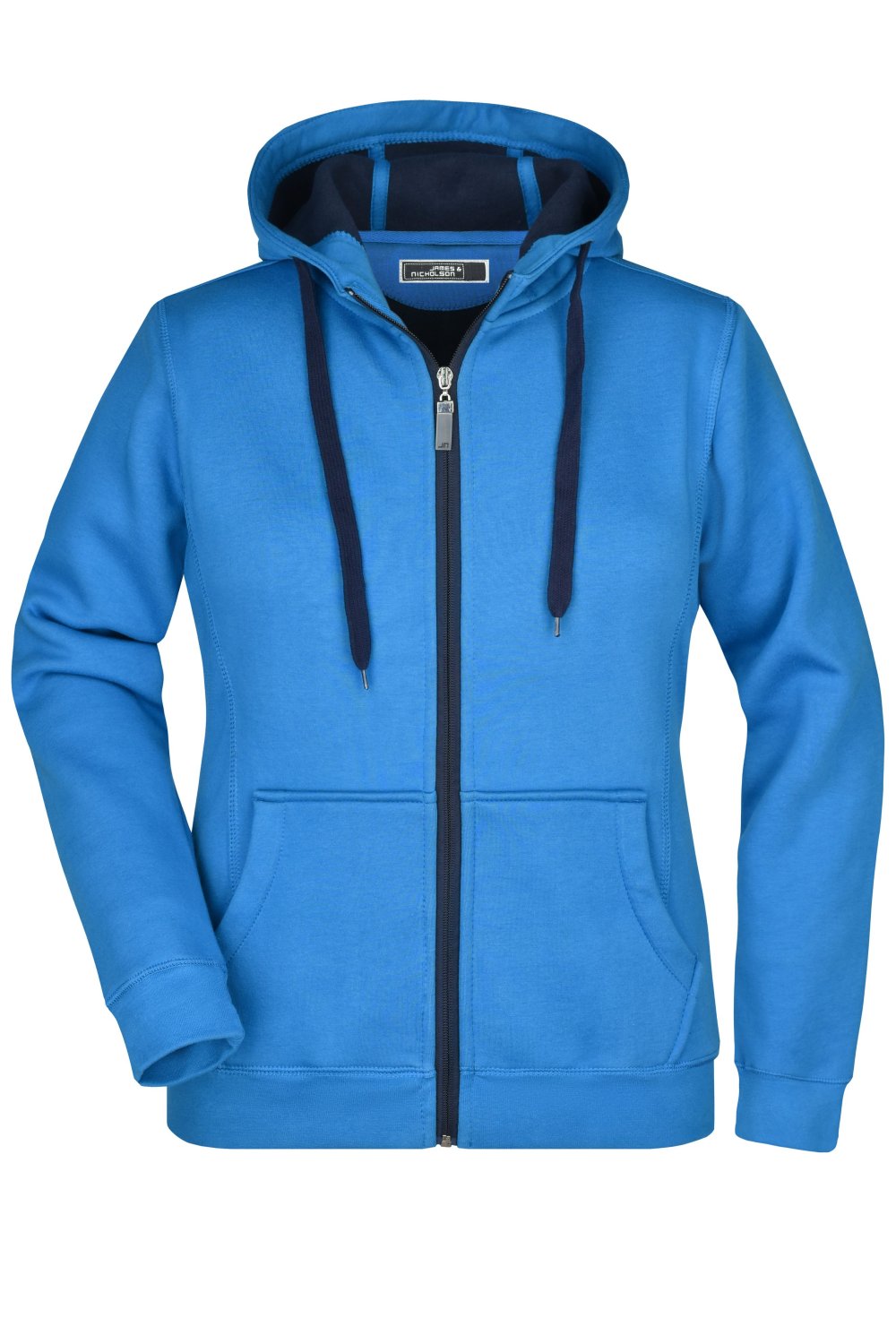 Daiber Ladies' Doubleface Jacket in Azur/Navy – Vorderansicht