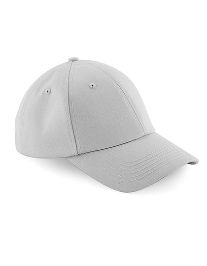 Beechfield Authentic Baseball Cap in Light Grey – Vorderansicht
