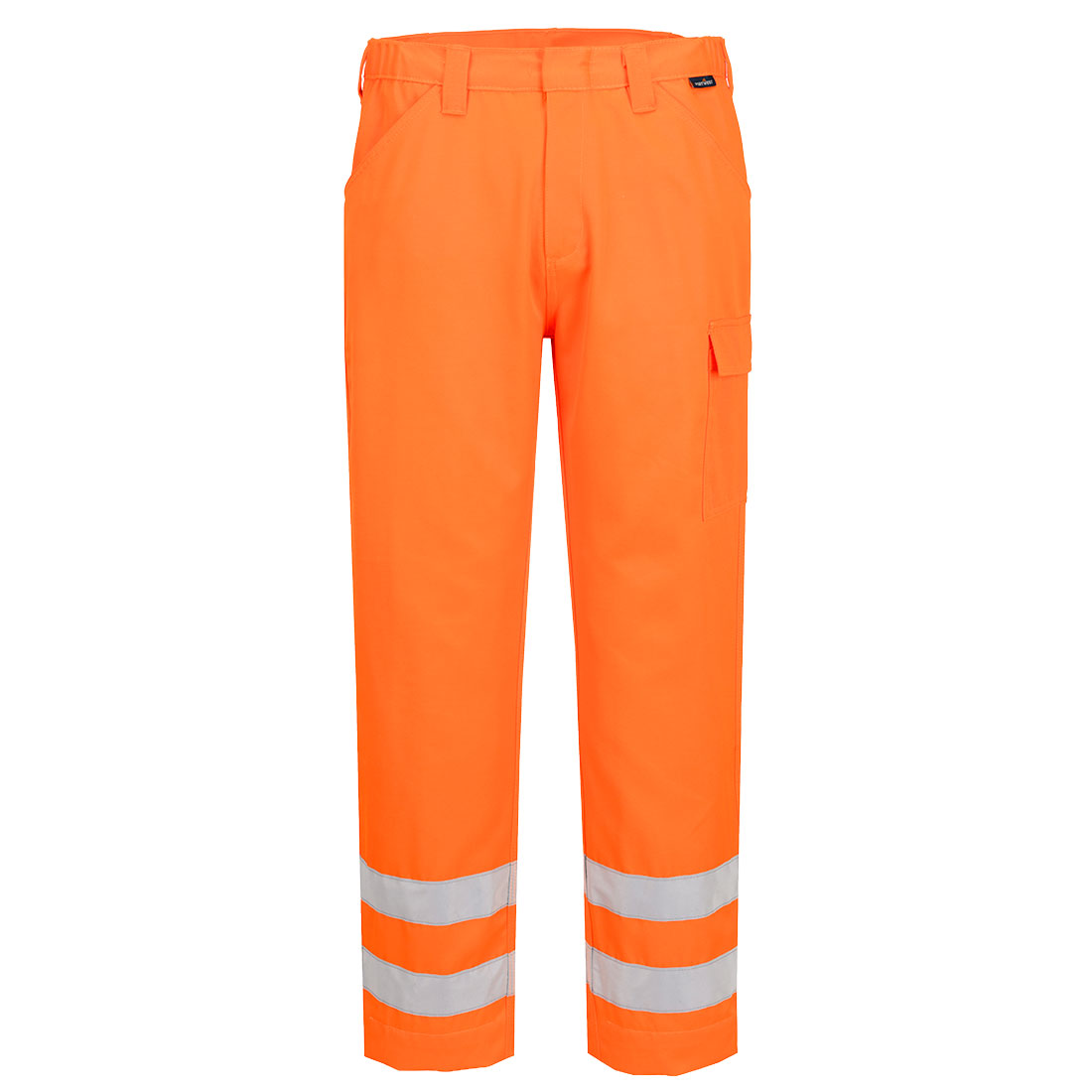Portwest ES1 Essential Hi-Vis Combat Trouser in Orange – Vorderansicht