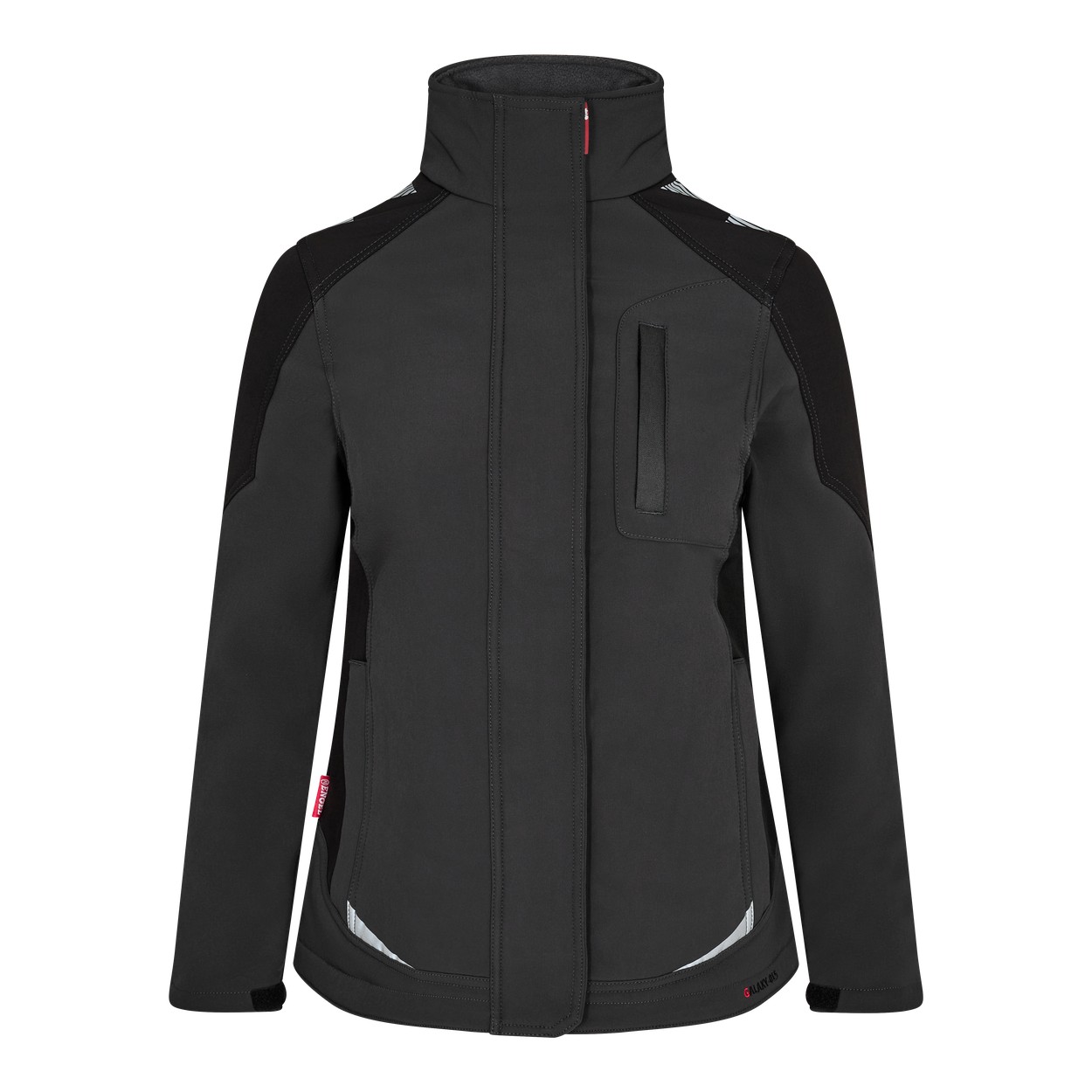 ENGEL Galaxy 8815-229 Damen Softshelljacke in Anthrazitgrau/Schwarz – Vorderansicht