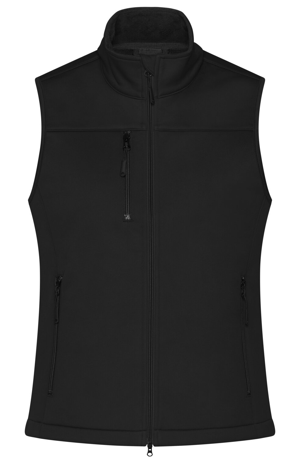 Daiber Ladies' Softshell Vest GRS in Black – Vorderansicht