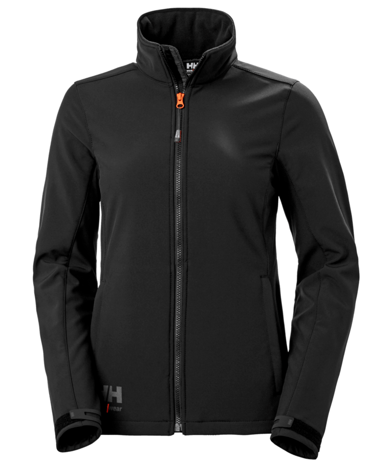 Helly Hansen Workwear W KENSINGTON SOFTS JACKET in Schwarz – Vorderansicht