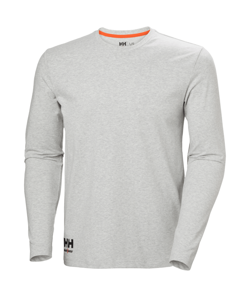 Helly Hansen Workwear EVO LONGSLEEVE in Grau Meliert – Vorderansicht