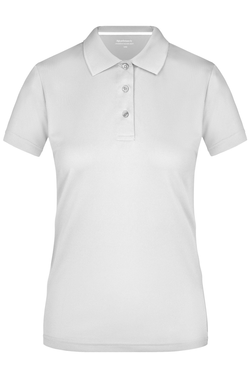 Daiber Ladies' Polo High Performance in White – Vorderansicht