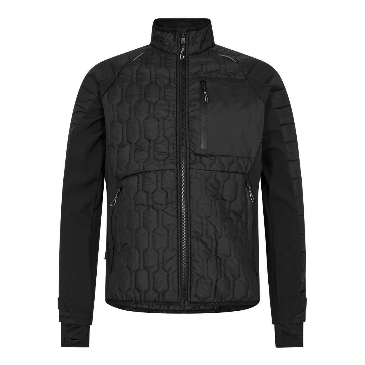 ENGEL X-treme 1371-604 Steppjacke in Schwarz – Vorderansicht