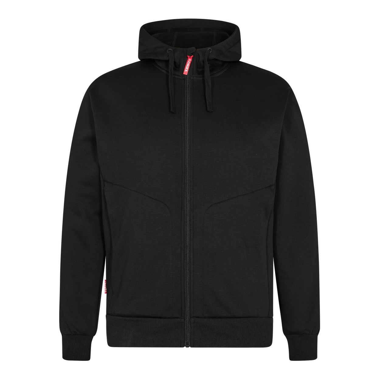 ENGEL Extend 8023-233 Kapuzen-Jacke in Schwarz – Vorderansicht