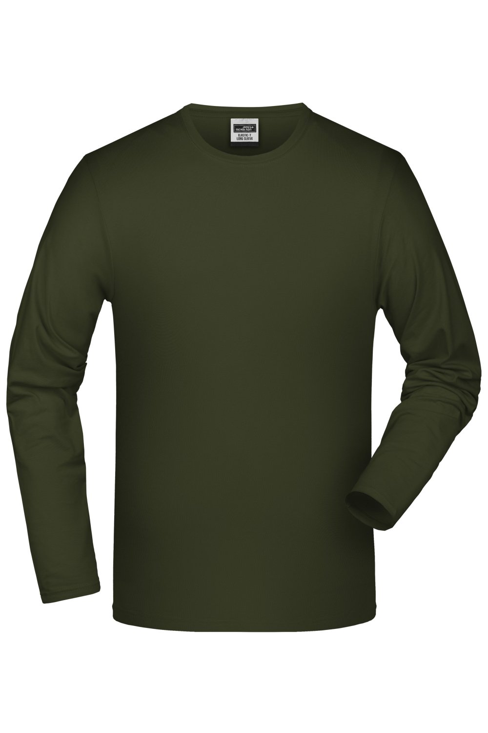 Daiber Elastic-T Long-Sleeved in Olive – Vorderansicht