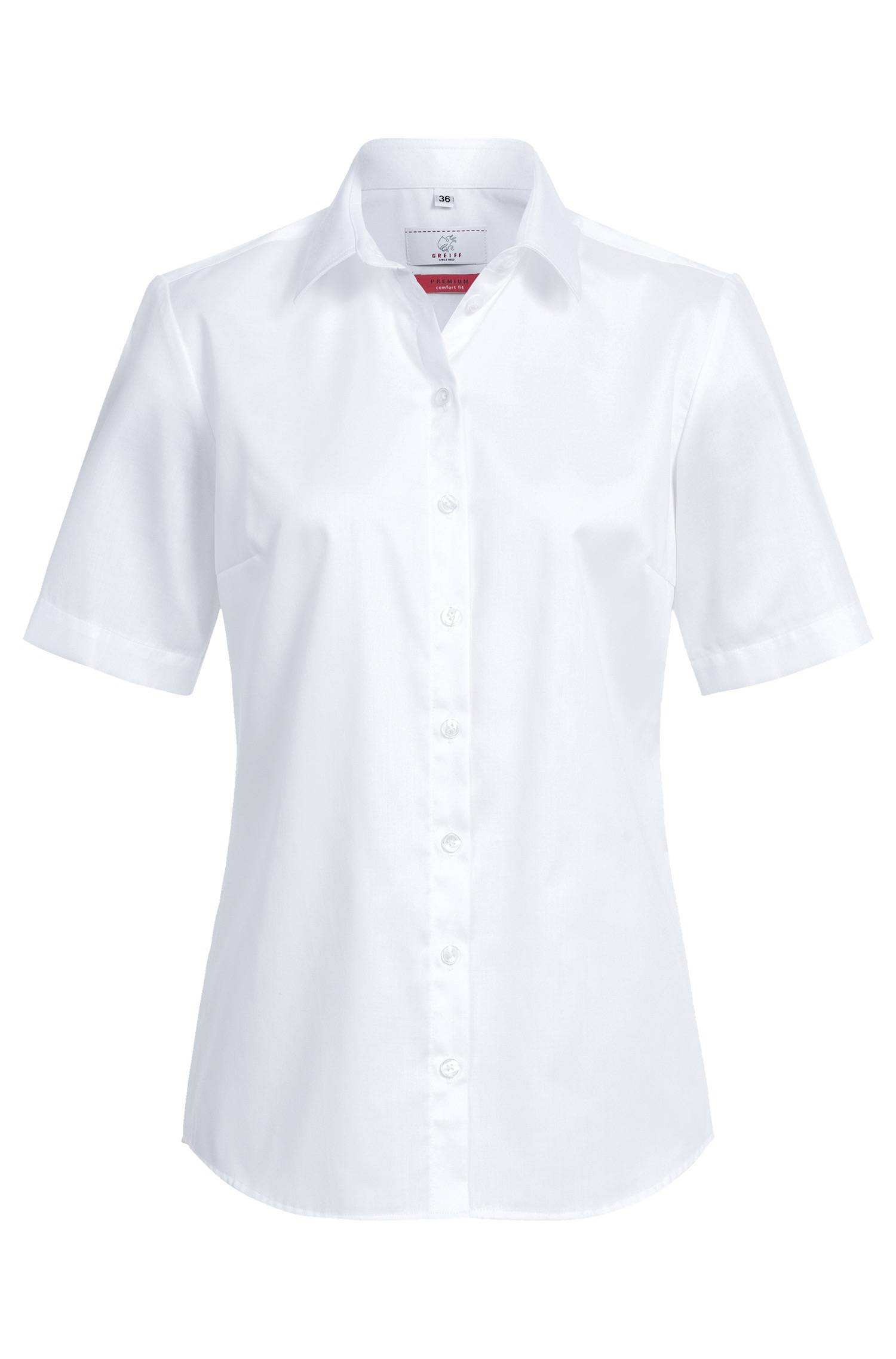 Greiff Damen-Bluse 1/2 CF Premium in Weiß – Vorderansicht