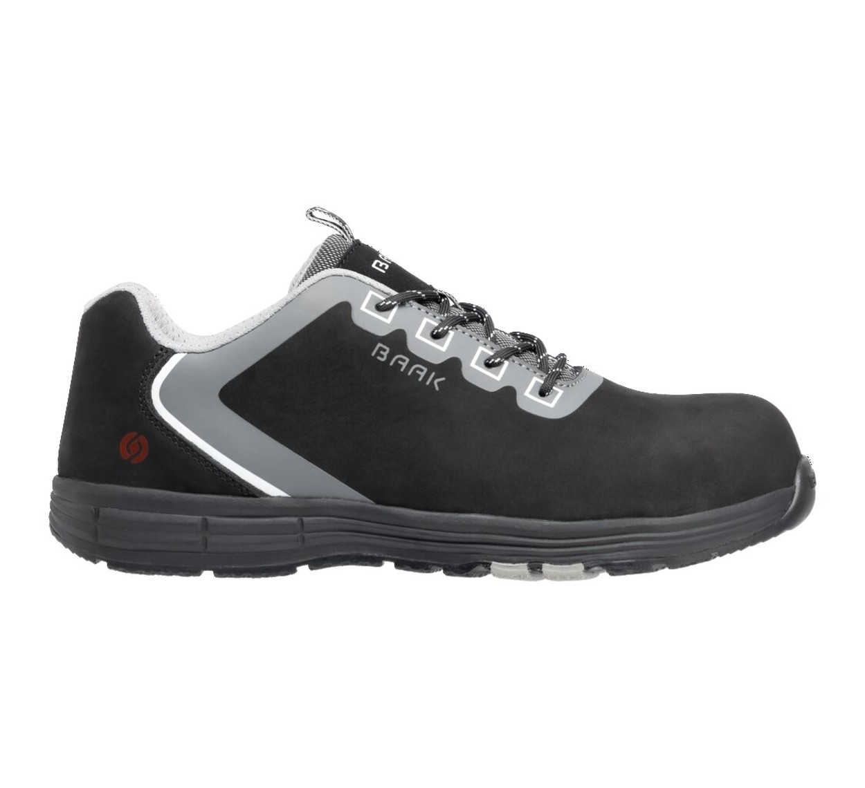 BAAK Halbschuh S3 SRC ESD Rob in Schwarz – Vorderansicht