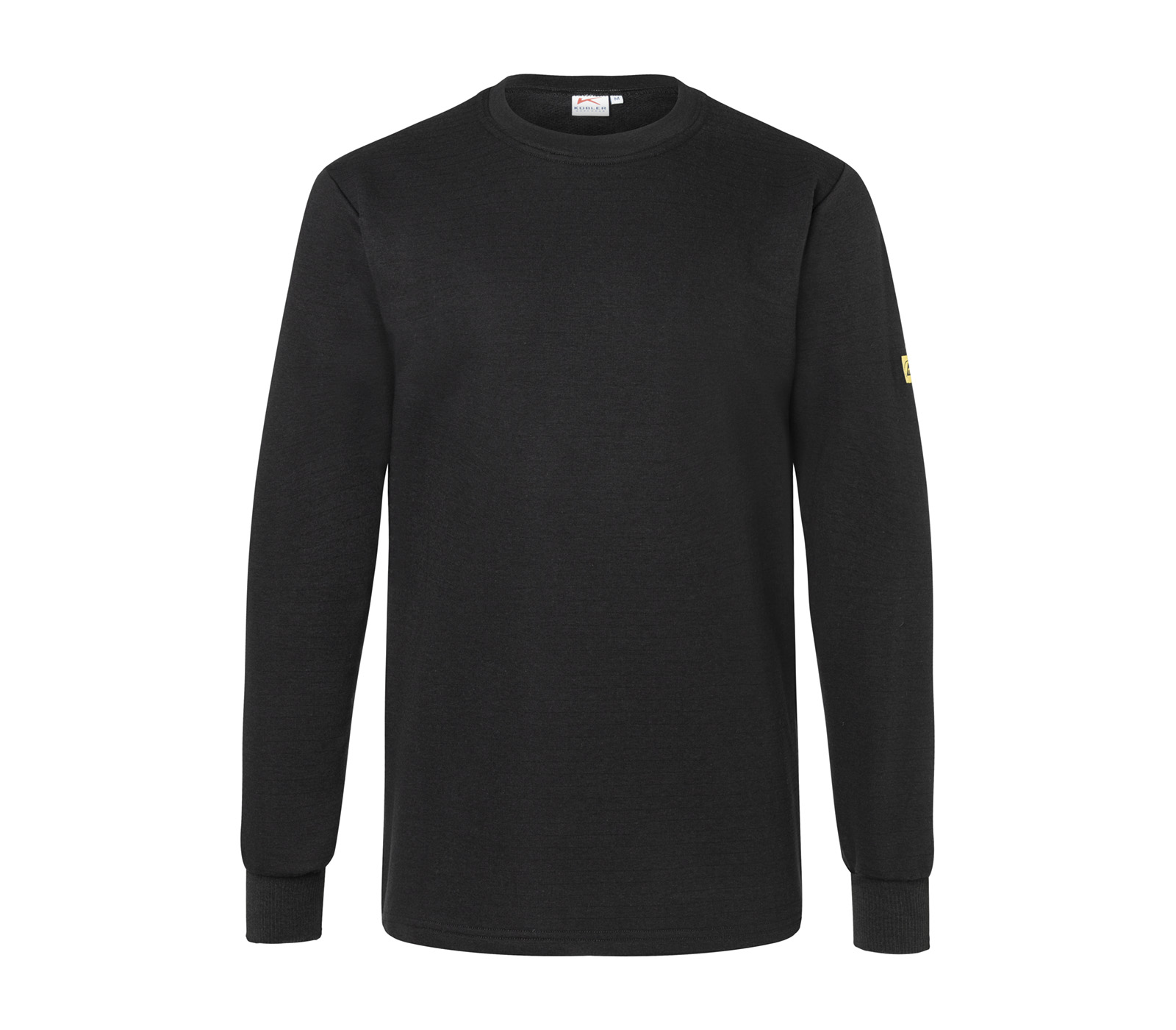 Kübler ESD Sweatshirt in Schwarz – Vorderansicht