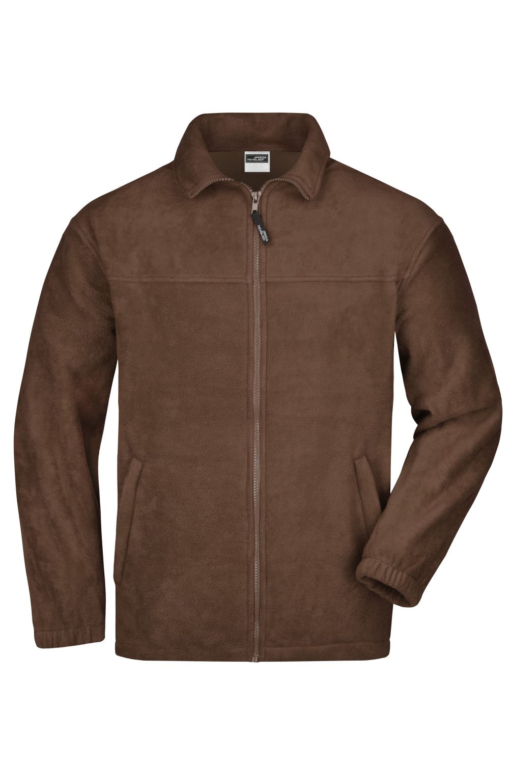 Daiber Full-Zip Fleece in Brown – Vorderansicht
