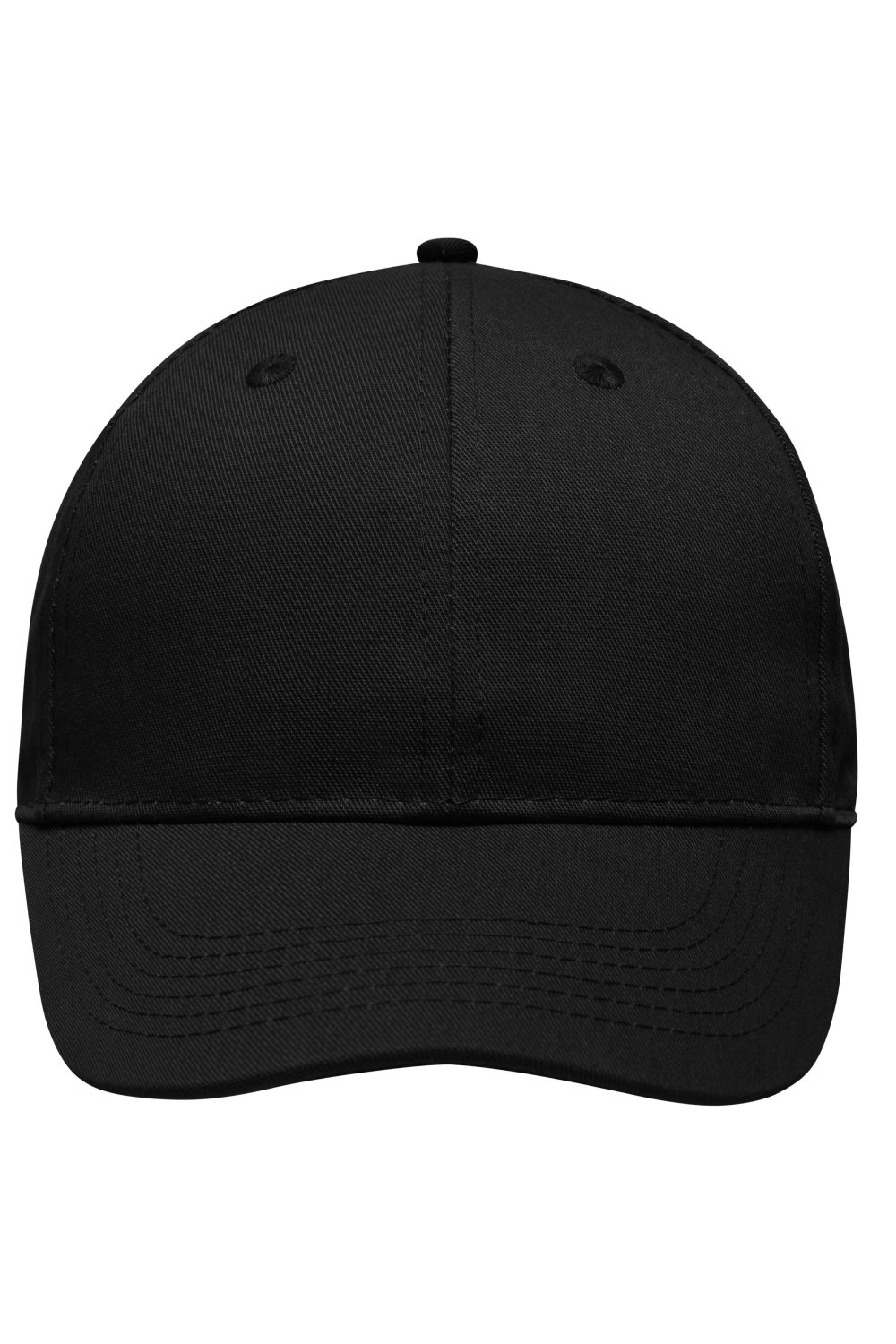 Daiber 6 Panel Workwear Cap - STRONG - in Black – Vorderansicht