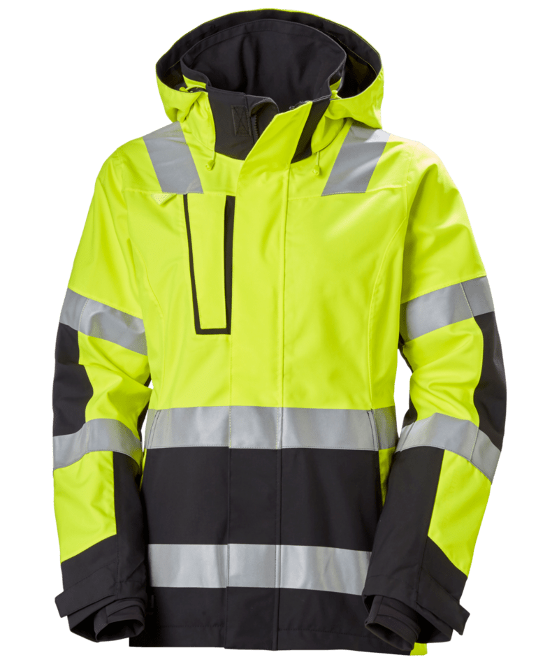 Helly Hansen Workwear W ALNA 2.0 SHELL JACKET in Gelb/Anthrazit – Vorderansicht