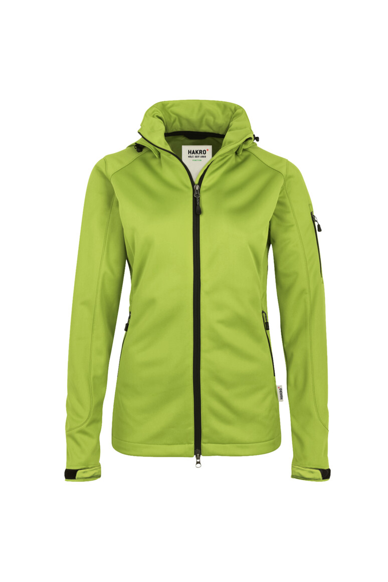 HAKRO 248 Damen Softshelljacke in Kiwi – Vorderansicht